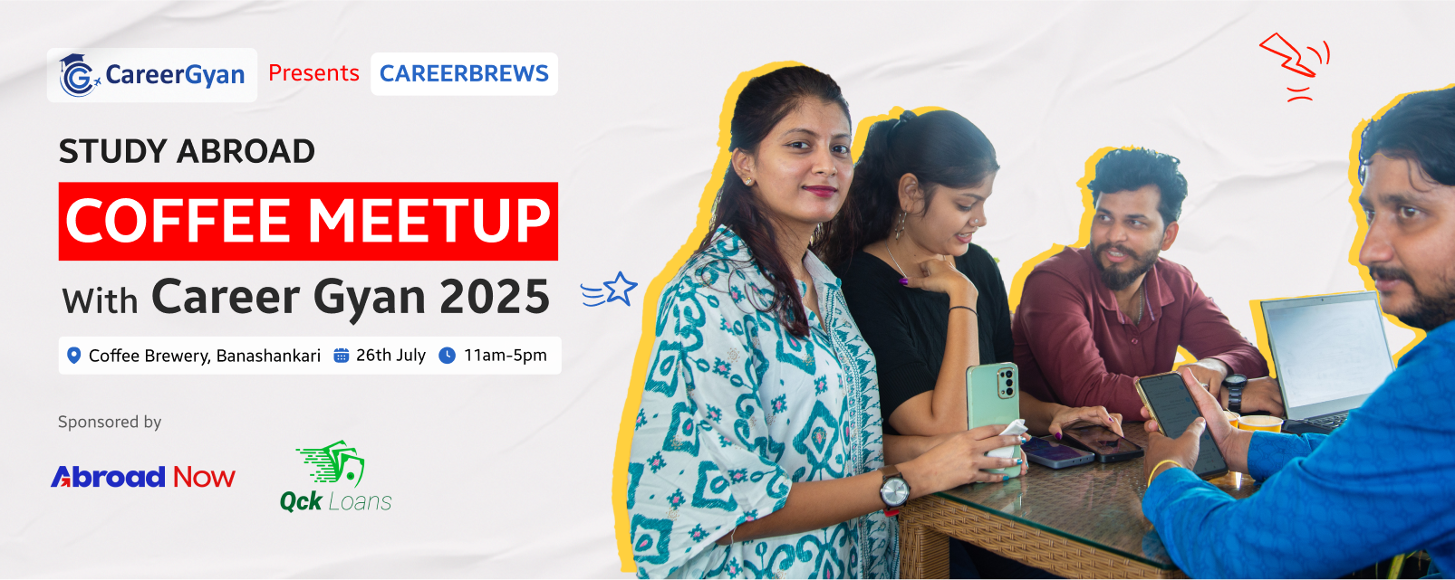 Study Abroad Coffee meetup | 26th July - Coffee Brewery , Banashankari